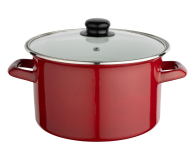 Altom Garnek emaliowany 24 cm 4,6 l pokrywka merlot indukcja - 1611128 - zdjęcie 1